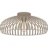 Bild von EGLO Deckenlampe Mogano 3, Deckenleuchte Wohnzimmer, Lampe Decke Schlafzimmer, Wohnzimmerlampe aus Metall in Beige, E27 Fassung, Ø 43 cm