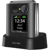 Bild von Beafon Fold 10 LTE, Klappgehäuse, Single SIM, 5,59 cm (2.2"), Bluetooth, 1350 mAh, Schwarz, Silber