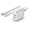 Bild von Belkin BoostCharge USB-A Ladegerät mit zwei Anschlüssen (24 W)