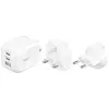 Bild von Belkin BoostCharge Pro 70 W 3-Port-GaN-Ladegerät inkl. Reiseadapter-Set, weiß