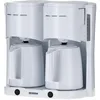 Bild von SEVERIN KA 9314 Doppel-Kaffeemaschine 2x 1.000 W weiß