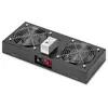 Bild von Digitus Dachlüftermodule für 19"-Wandgehäuse 2 Lüfter RAL9005 schwarz
