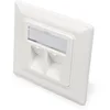 Bild von Digitus Leerdose für Keystone Module, Rahmen 80x80 mm + Zentralplatte 50x50 mm