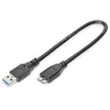 Bild von Digitus USB 3.0 Anschlusskabel, USB A - Micro USB B St/St, 0.25m, USB 3.0 konform, sw
