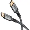 Bild von goobay DisplayPort 1.4 Kabel 1,0 m grau, schwarz, 1 St.
