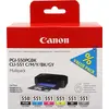 Bild von Canon Original PGI-550/CLI-551 Druckerpatronen 6er-Multipack - PGBK/GY/C/M/Y/BK
