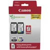 Bild von Canon Original PG-545 + CL-546 Druckerpatronen Valuepack - 1 x schwarz / 1 x farbig + 50 Blatt Fotopapier (8287B008)