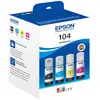 Bild von Epson Original EcoTank 104 Nachfülltinte - 4er Multipack (C13T00P640)