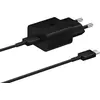 Bild von Samsung EP-T1510 15W USB-C Schnellladegerät mit Kabel 1m, schwarz