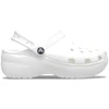 Bild von Crocs Classic Platform Clog Weiß für Damen in Größe 39-40 | Bequeme und stylische Plateau-Clogs für Frauen