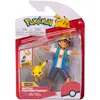 Bild von Pokémon Action Figur: Battle Feature Ash & Pikachu - 11,5 cm Ash und 5 cm Pikachu, offizielle bewegliche Spielzeugfiguren