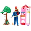 Bild von Barbie Feuerwehrmann Mit Feuerwache Und Zubehör Puppe