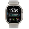 Bild von Apple Watch Ultra 4 - GPS + Cellular Smartwatch, 49 mm Titan Gehäuse mit durchscheinendem grauem Ocean Armband von Apple.
