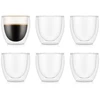 Bild von Bodum Tischgeschirr & Glaswaren: Pavina 6er-Pack doppelwandige Thermogläser, 80 ml extra klein für Espresso
