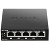 Bild von D-Link Gigabit-Switch: 5-Port Netzwerk-Switch mit 4x PoE+ (60W), 10 Gbps, lüfterlos, Plug & Play, schwarzes Metallgehäuse