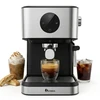 Bild von IAGREEA Espressomaschine 20 bar Kaffeemaschine mit Milchaufschäumer, 1.5L Wassertank für Cappuccino und Latte Macchiato zu Hause, Edelstahl