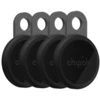 Bild von Chipolo Smartphone Zubehör: Wiederaufladbarer Apple Find My Tracking-Tag, 4er-Pack - Anthrazit | Ideal für Schlüssel, Tasche & mehr