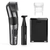 Bild von BaByliss Haar- & Barttrimmer E978E Carbon Titanium: Akku/Netzbetrieb, 60 Min. Laufzeit, 360°-Drehrad, inkl. Zubehör für präzise Schnitte.