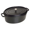 Bild von STAUB klassischer emaillierter Gusseisentopf Schmortopf 1 L inklusive Deckel für slow cooking und Schmoren