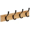 Bild von Jano Garderobe aus Holz & Metall mit 4 Haken - Platzsparende Heimaufbewahrung für Ihre Haushaltsorganisation