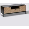 Bild von 5five TV-Schrank fürs Wohnzimmer mit dekorativem Winkelmuster, aus stabiler Spanplatte, 120 x 40 x 45 cm