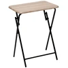 Bild von 5five Klappbarer Beistelltisch mit Holzeffekt: Platzsparender 1-Sitzer Tisch 48x38 cm fürs Wohnzimmer