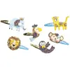 Bild von Janod 6 Glitzer Haarspangen Exotische Tiere