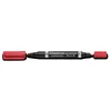 Bild von STAEDTLER Lumocolor® Permanent Marker Duo rot - Doppelspitziger Stift für permanente Markierungen auf verschiedenen Oberflächen