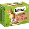 Bild von Kitekat Katzenfutter: Fleischauswahl in Sauce - Schmackhafte Mahlzeiten für Ihre Katze in der praktischen 12er Packung