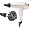 Bild von Remington PROluxe AC9140 Ionen-Haartrockner mit 2400 W, OPTIheat-Technologie, zwei Styling-Düsen & Diffuser im stilvollen Roségold Design.