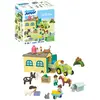 Bild von Playmobil 123 Bauernhof-abenteuer Mit Traktoranhänger Und Tierbau Spiel