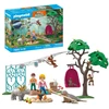 Bild von PLAYMOBIL Tiere & Freunde: Lustige Geburtstagsfeier Spielzeug ab 4 Jahren mit leuchtender Girlande im Dunkeln & Zubehör fördert Kreativität