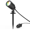 Bild von Hama Gartenleuchte WLAN, smarte LED Gartenstrahler mit Erdspieß, Matter-kompatibel, IP65, RGB Farben für Smart Home Außenbereich