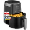 Bild von MEDION LIFE HeißluftFritteuse P40 L (MD13030) schwarz, +100 Rezepte in der Life+ App¹, Touch-Sensor- Bedienfeld, 4,7 Liter Fassungsvermögen, 8 Automatikprogramme,1.500 Watt, 60 min. Timer, PFAS-freie Antihaft-Beschichtung