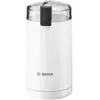 Bild von Bosch Kaffeemühle, elektrisch, Edelstahlmesser, 180 W, 75 g Bohnenbehälter, Weiß   Perfektes Mahlergebnis für aromatischen Kaffee.