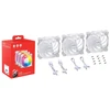 Bild von XPG VENTO 120 ARGB PWM PC Gehäuselüfter, Weiß, 3er-Pack - 120 mm Hochleistungslüfter mit adressierbarer RGB-Beleuchtung