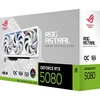 Bild von ASUS ROG Astral GeForce RTX 5080 16GB GDDR7 Weiße OC Edition Gaming Grafikkarte mit Quad-Lüfter, 3.8-Slot, PCIe 5.0, DLSS 4