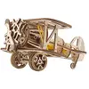 Bild von Ugears Mini-doppeldecker Holz-mechanikmodell Bauspiel