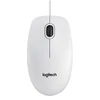 Bild von Logitech B100 USB Kabelmaus, optischer 800 DPI Sensor, 3-Tasten, für PC und Mac, weiß, beidhändig geeignet