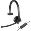 Bild von Logitech H570e USB Mono-Headset mit Geräuschunterdrückung, Ohrpolstern, Lautstärkeregler & Stummschaltung für PC/Mac/Laptop - Schwarz