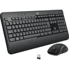 Bild von Logitech Tastatur und Maus Set, universelles USB QWERTY US International Layout für zuverlässige Eingabe, in Schwarz und Weiß