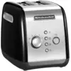 Bild von KitchenAid Toaster für 2 Scheiben, 5KMT221EOB in Schwarz | Zwei Brötchenaufsätze, Schontasten & Auftaufunktion