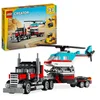 Bild von LEGO Creator 31146 Tieflader mit Hubschrauber Bauset   Baue 3 Modelle: Tieflader, Helikopter oder Krantransporter