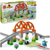 Bild von LEGO DUPLO Town Eisenbahnbrücke und Schienen Erweiterungsset - Erweitere deine Spielwelt mit aufregenden Gleisen und einer großen Brücke