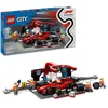 Bild von LEGO City 60443 F1® Boxenstopp mit Ferrari Flitzer & Boxencrew, atemberaubendes Rennauto Bauset für Kinder