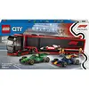 Bild von Lego City F1 F1 Truck With F1 Cars Rb20 And Amr24 Bauspiel 1086 Stücke