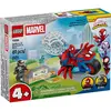 Bild von Lego Spidey Auf Seinem Motorrad Gegen Rhino Bauspiel