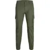Bild von JACK & JONES Herren Cargo Hose Olive Night: Flake Cargo Regular Fit in Gr. 31 - Verstärkte Taschen und lässiger Stil für jeden Tag.