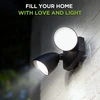 Bild von LUTEC Außenleuchte & Sicherheitsbeleuchtung: 1800 Lumen, 20W Doppelkopf-Flutlicht aus Vollmetall, wasserdicht, 4000K für Garten & Terrasse