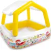 Bild von INTEX Kinder Pool: Aufblasbarer Baby-Pool 157x122cm mit abnehmbarem Sonnendach für sonnigen Sommerspaß im Garten